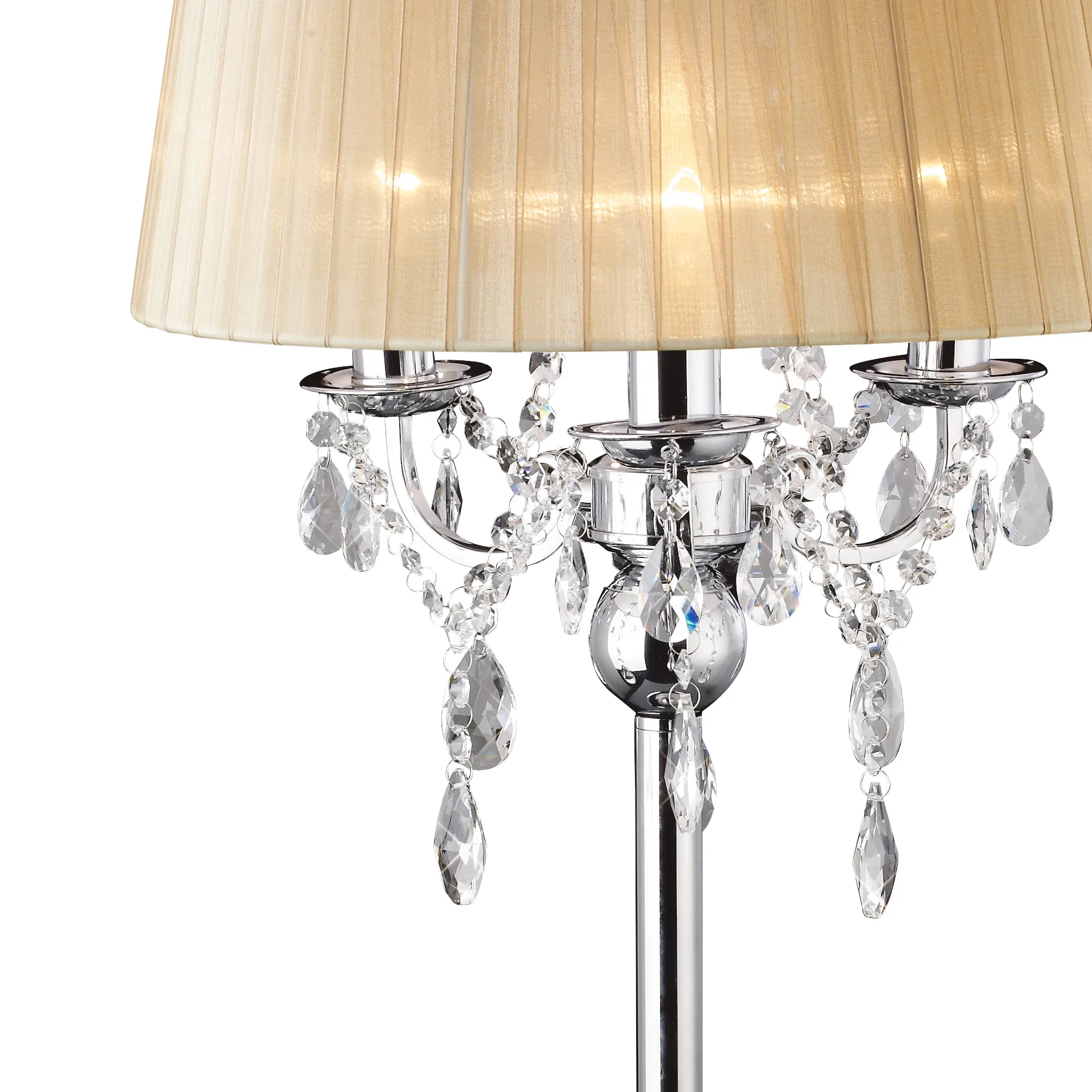 Olivia Crystal 61cm 3 Light Table Lamp IL30062/SB  Diyas Olivia Polished Chrome-Soft Bronze